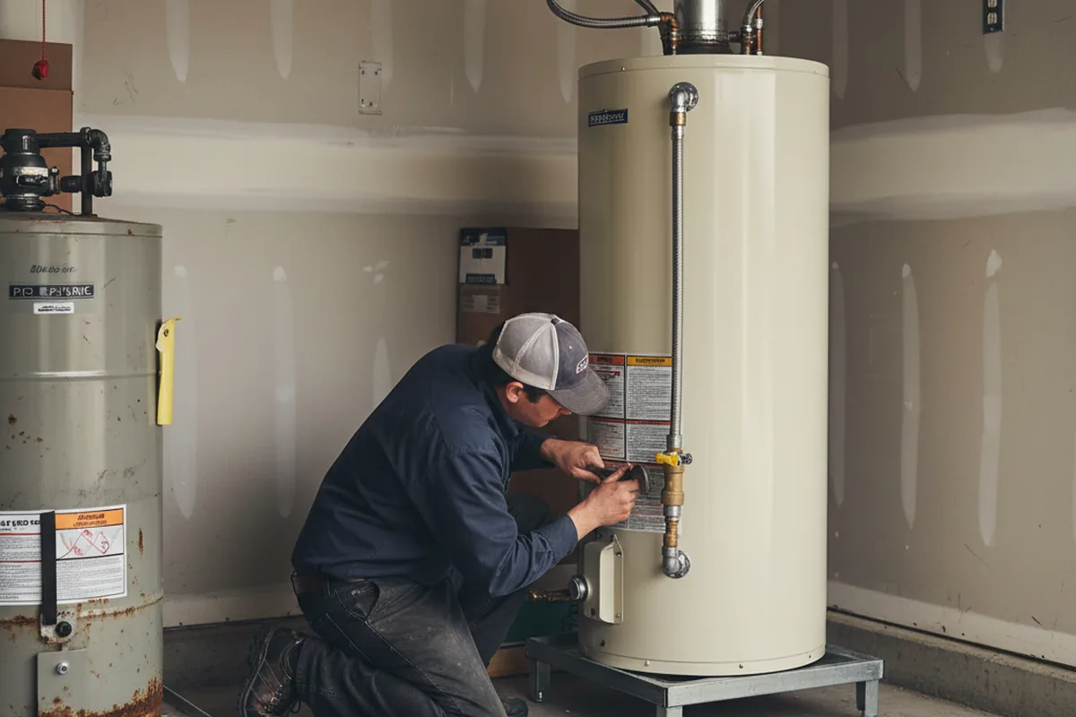 Water heater and shutoff valve replacement in Bronte