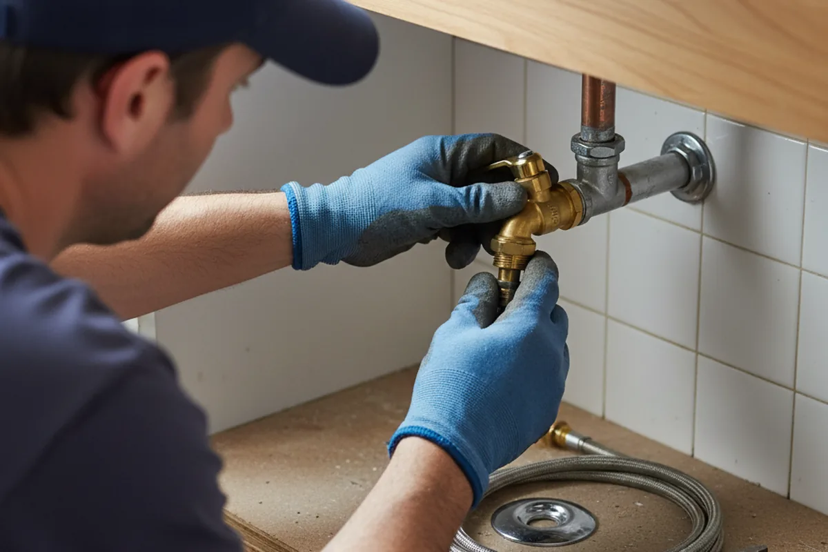 Shutoff valve and fitting work during Faucet and Fixture Repair in Bronte